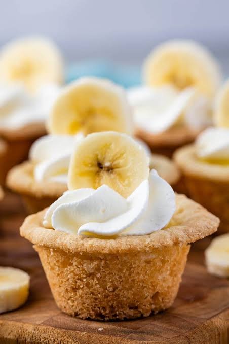 Banana Cream Pie Cookie Cups