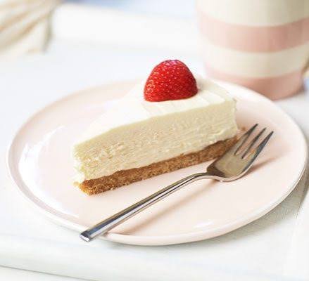 Creamy No Bake White Chocolate Mimosa Cheesecake