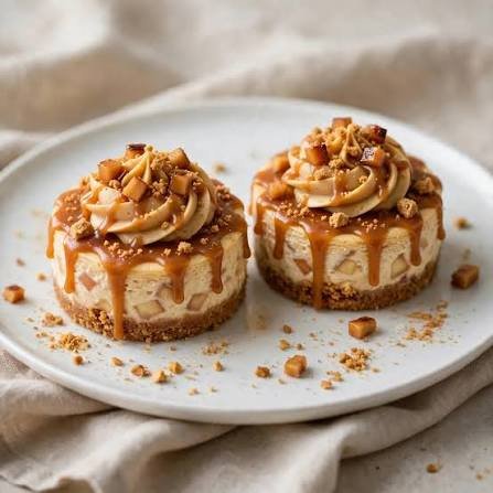 No Bake Mini Apple Pie Cheesecakes