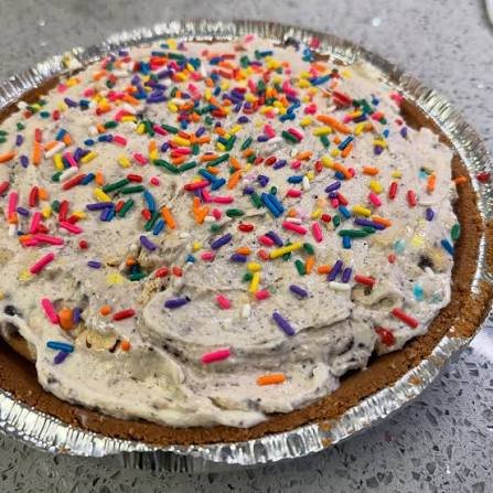 Funfetti Cookie Dough Ice Cream Pie