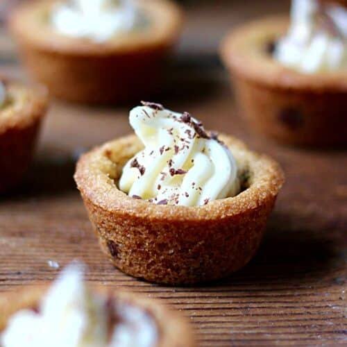 Homemade Chocolate Cream Pie Cookie Cups