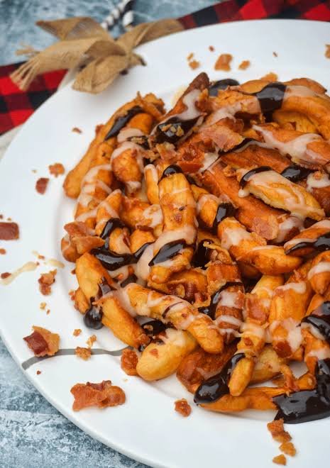 Loaded Maple Bacon Donut Fries Recipe