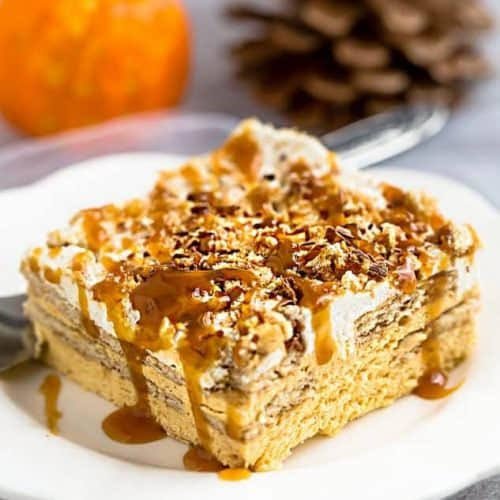 No Bake Pumpkin Lush Icebox Cake
