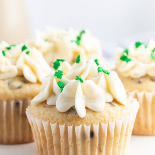 Triple Irish Cream Cupcakes From Scratch