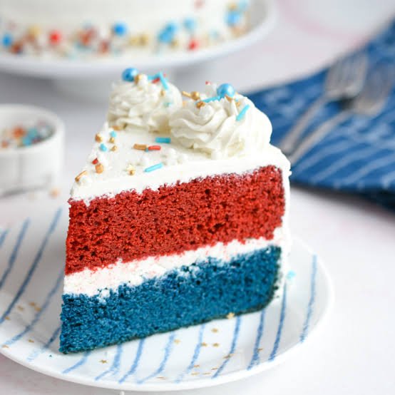 Homemade Red White and Blue Cake Everyone Will Love
