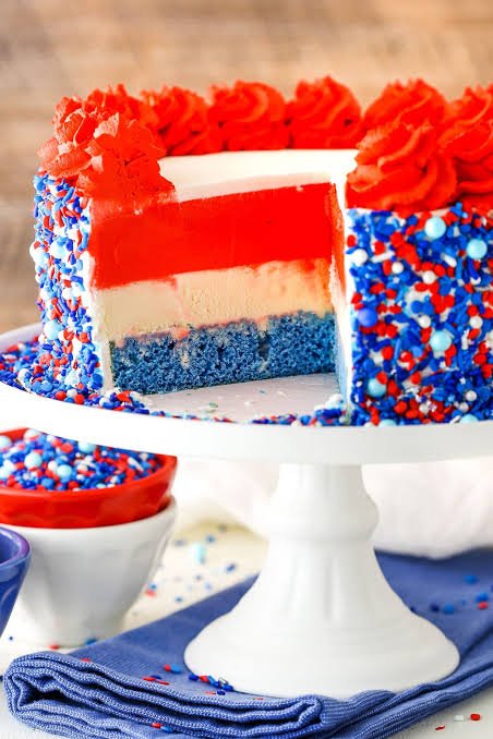 The Best Red White and Blue Cake Recipe