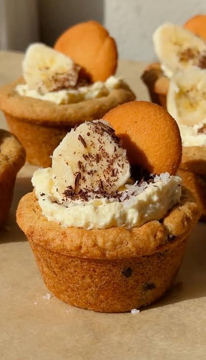 Banana Cream Pie Cookie Cups