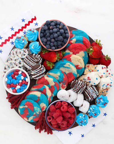 Easy 4th Of July Dessert Board for Summer Parties
