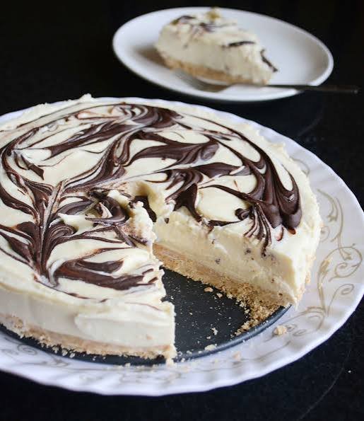 Creamy No Bake White Chocolate Mimosa Cheesecake