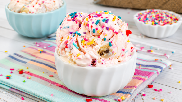 Funfetti Cookie Dough Ice Cream Pie