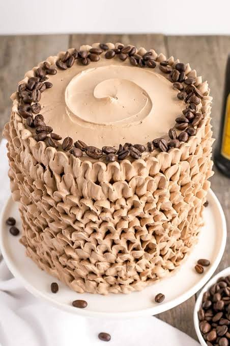 Mocha Cake With Kahlua Coffee Buttercream