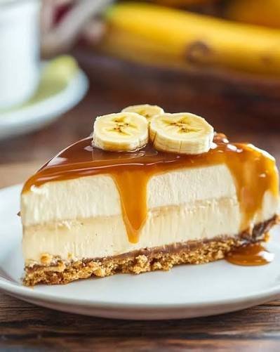 No Bake Banana Dulce De Leche Mousse Cake