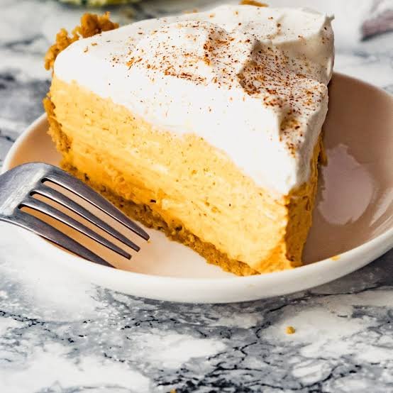 No Bake Pumpkin Mousse Cake With White Chocolate