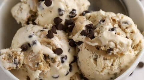 No Churn Cake Batter Cookie Dough Ice Cream