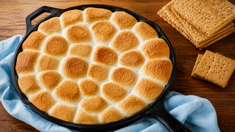 Reeses Peanut Butter Cup Smores Dip.