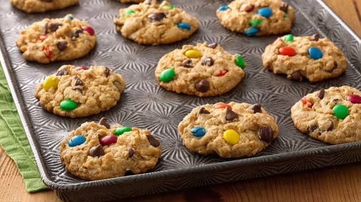 Cake Batter Monster Cookie Sandwiches