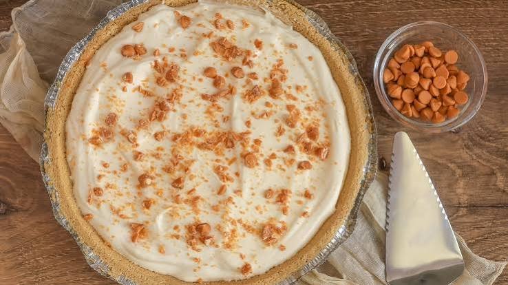 No Bake Bourbon Butterscotch Pie