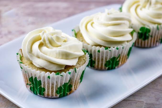 Triple Irish Cream Cupcakes From Scratch
