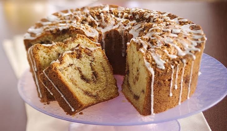 Homemade Classic Sour Cream Coffee Cake